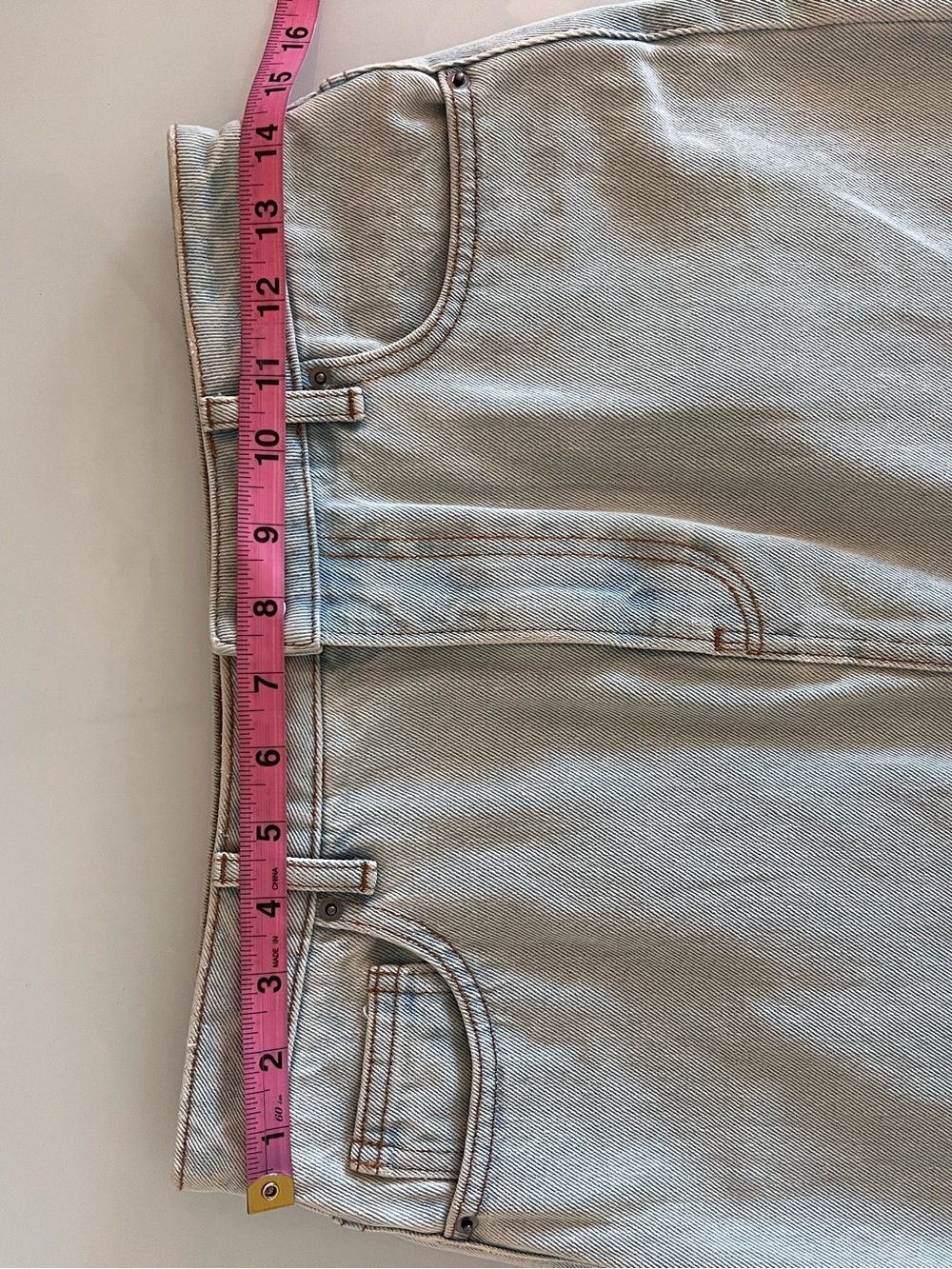 VELVET HEART Denim Pencil Midi Skirt Light Wash Size 26 - Picture 12 of 15